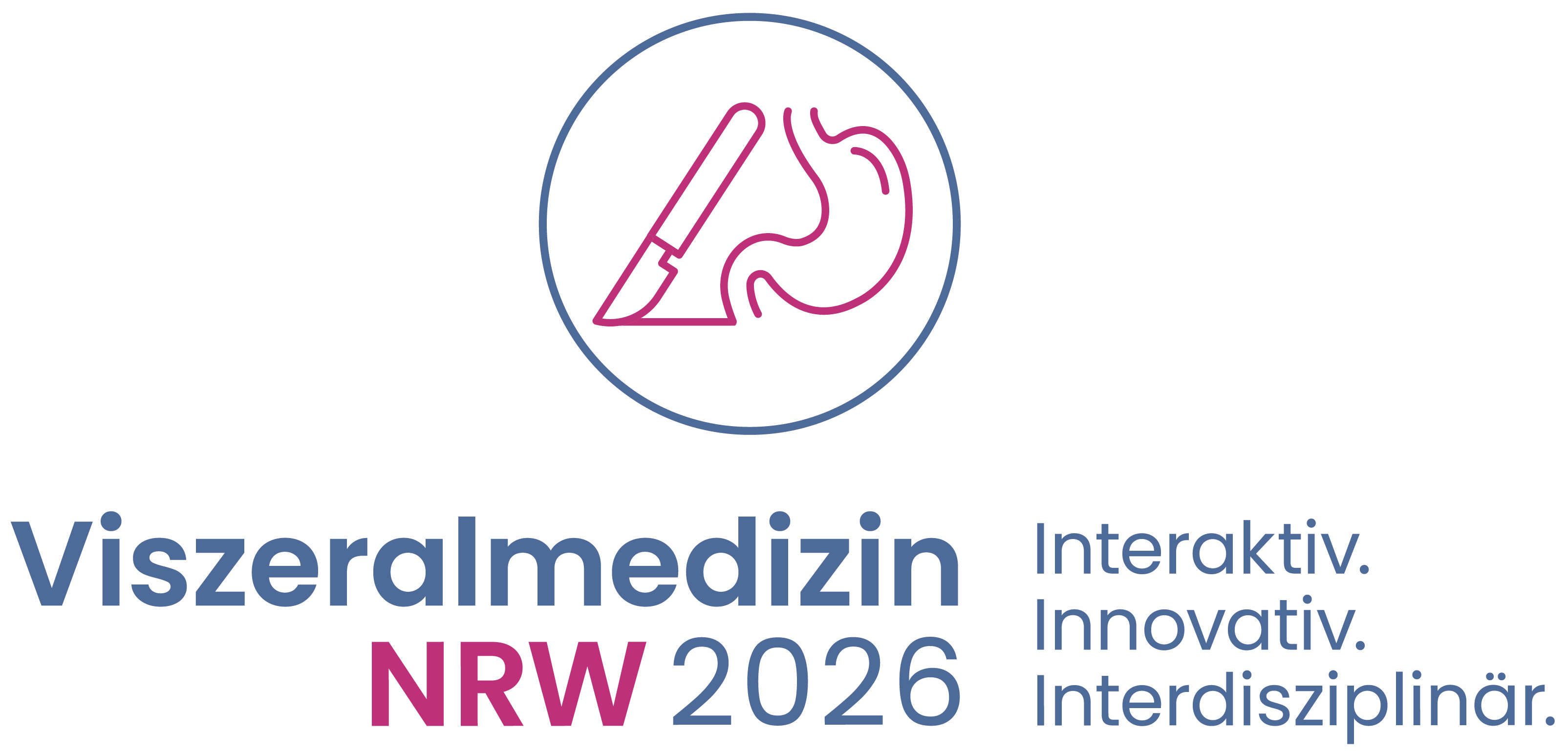 Logo: Viszeralmedizin NRW 2026. 192. Jahrestagung der Niederrheinisch-Westfälischen Gesellschaft für Chirurgie, 34. Jahrestagung der Gesellschaft für Gastroenterologie