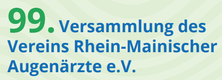 Logo: 99. Versammlung des Vereins Rhein-Mainischer Augenärzte