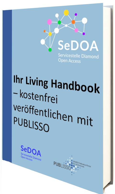 Cover: Veröffentlichen Sie Ihr Living Handbook kostenfrei mit PUBLISSO – im Rahmen des DFG-Projekts SeDOA